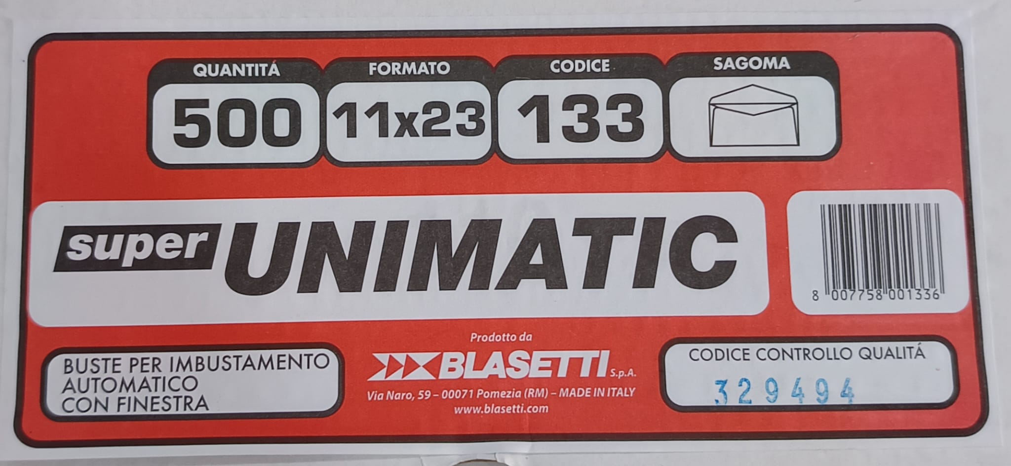 BUSTE S.UNIMATIC 133
