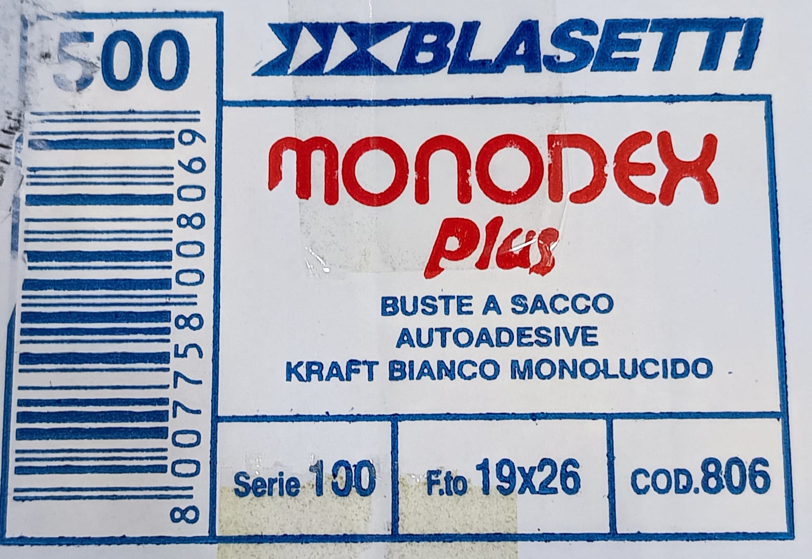 BUSTE MONODEX 806